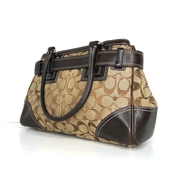 Coach Signature Hampton Canvas Jacquard Tote 10245 - Picture 4 of 15